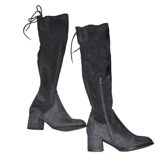 Women's Dream Pairs Brown Faux Suede Over the Knee Boots - Picture 1 of 8